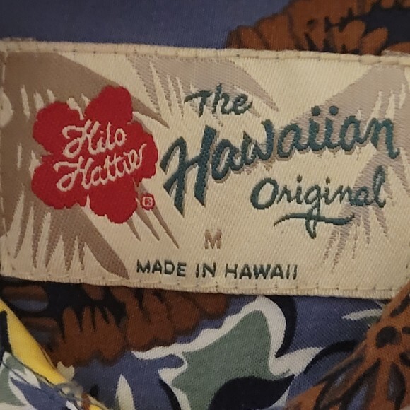 Hilo Hattie Mens Short Sleeve Shirt Blue Floral‎ Size M - Picture 8 of 8